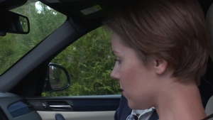 Slamming hard together with lewd german driver