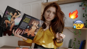 Fucking accompanied by big boobs french redhead