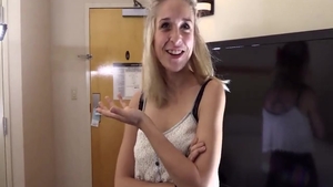 Shy girl enjoys fingering
