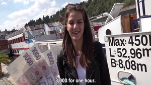 Shaved babe Tiffany Star hardcore pussy fuck outdoors