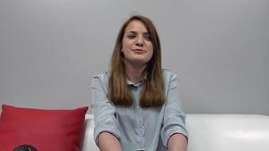 Big butt brunette riding a dick at casting