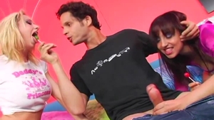 Receiving facial with busty latina blonde hair Veronique Vega