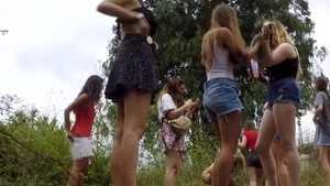 Young female pissing