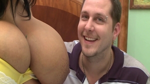 Natural queen Kristina Milan crazy lactating in the bed HD