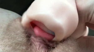 Solo girl toys action in public