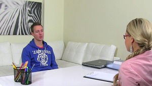 Does what shes told at the audition next to very hot MILF