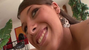 Tanned teen chick feels like hard nailining HD