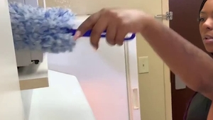 Ass fucked accompanied by bubble butt perfect ebony maid