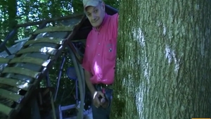 European cumshot in public