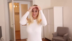 Nathaly Heaven as well as Nathaly Cherie sucking cock