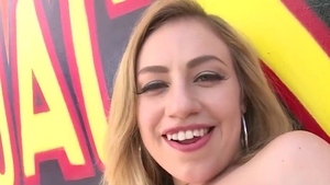 Pretty blonde rough ass to mouth anal fucking in HD