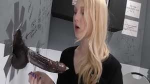 Skinny ebony blonde hair Lily Rader loves fucked by BBC