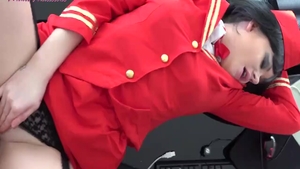 Big butt erotic british babe in uniform sucking cock