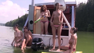 Sex scene accompanied by wild girlfriend