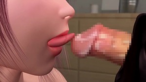 Large tits girl deepthroat