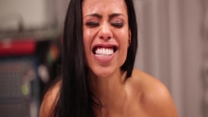 Cock sucking video amongst big ass rough Canela Skin