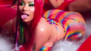 Twerking bubble butt ebony Nicki Minaj