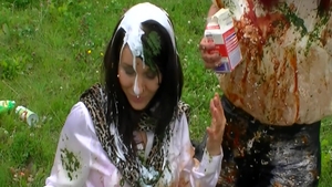 Young sexy amateur bizarre fucked in the ass outdoors