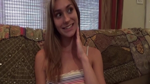 POV hard nailining together with perfect schoolgirl Ana Rose