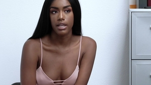 Nailing escorted by ebony thief