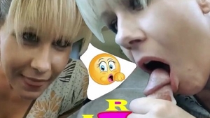 Asian blowjob cum in car in HD