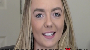 Amateur throat fucking at the castings