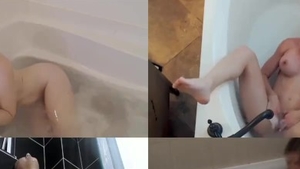 Masturbation in shower