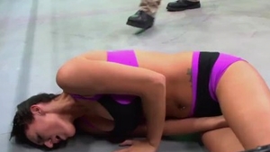 Large tits fetish wrestling in HD