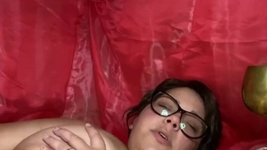 Solo big boobs arab brunette masturbation