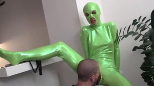Hawt teen really enjoys hard fucking wearing latex