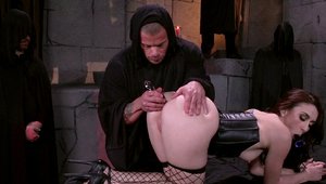 Big Butts Like It Big - Shaved redhead Mandy Muse fetish BDSM