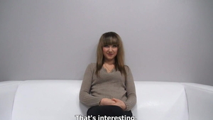 Czech pornstar cumshot at the audition