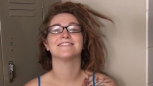 Doggy escorted by tattooed teen